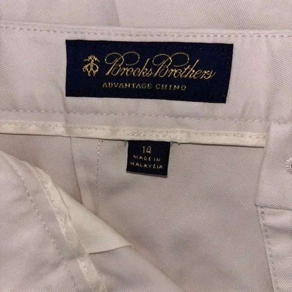 Brooks Brothers Advantage Chino Pants Women's Size 14 Beige 100% Cotton - Picture 9 of 12